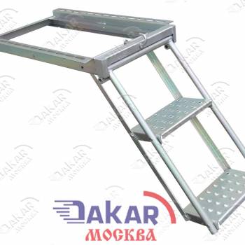Лестница выдвижная, складная, широкая, 2 ступени