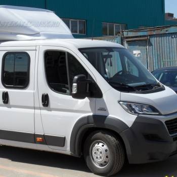 Обтекатель (спойлер) на Фиат Дукато (Fiat Ducato) дубль кабина регулируемый Обтекатель (спойлер) на Фиат Дукато (Fiat Ducato) дубль кабина регулируемый