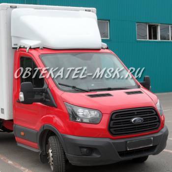 Обтекатель (спойлер) на Форд Транзит (Ford Transit) 2,2м красный