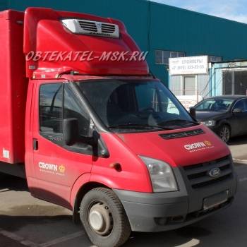 Обтекатель (спойлер) на Форд Транзит (Ford Transit) 2м красный