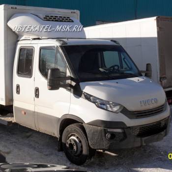 Обтекатель (спойлер) на Ивеко Дейли дубль кабина (Iveco Daily) на раме низкий