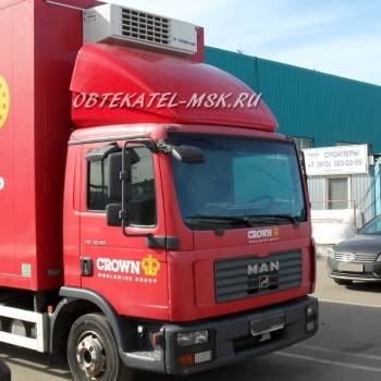 Обтекатель (спойлер) на MAN TGL (Ман ТГЛ) красный