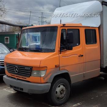 Обтекатель (спойлер) на Мерседес Варио/Mercedes Vario регулируемый по высоте